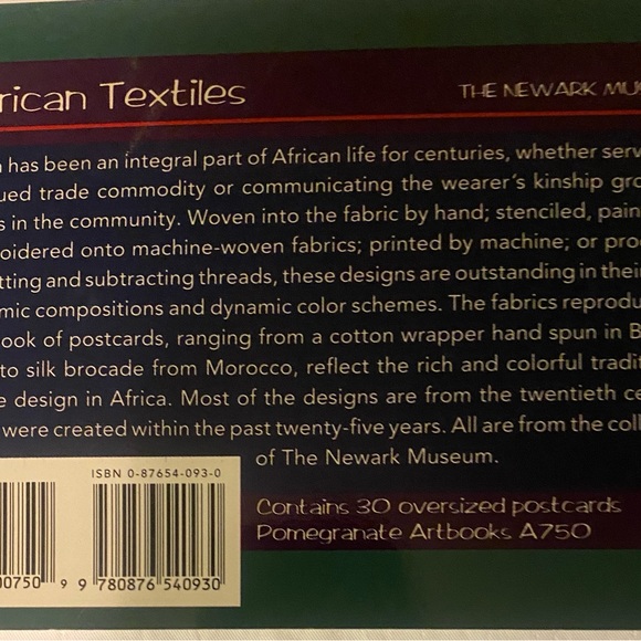 🌅 🌍🇿🇦🇨🇫 African Textiles postcards - Picture 2 of 10